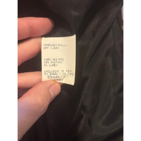 Jessica McClintock Vintage Taffeta Ball Gown Fancy Dress Strapless Size 6 - Picture 15 of 16